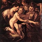 Giulio Cesare Procaccini The Mystic Marriage of St Catherine painting